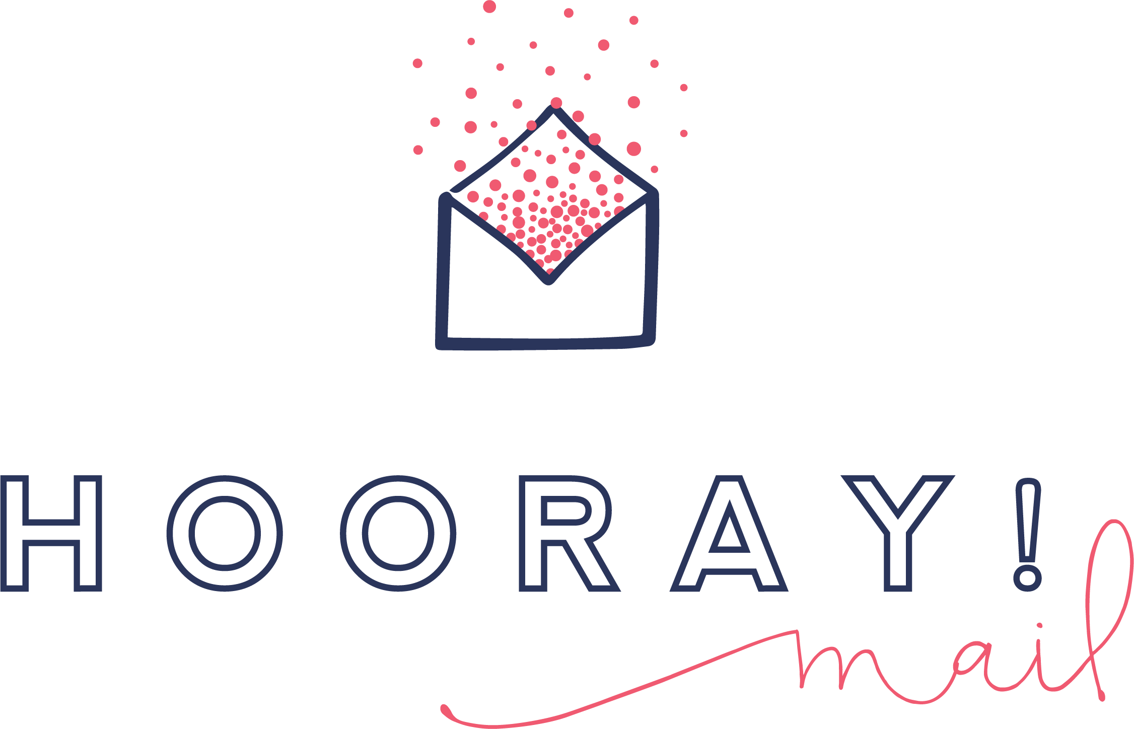 A Logo With Pink Dots