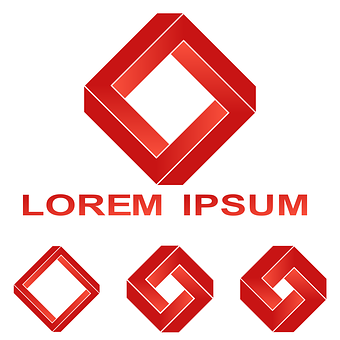Red Diamond Logo Lorem Ipsum