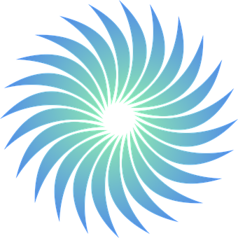 A Blue And Green Swirly Design