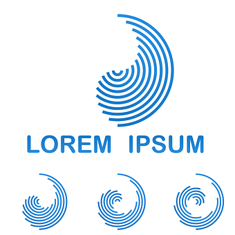 Blue Lorem Ipsum Logo Design