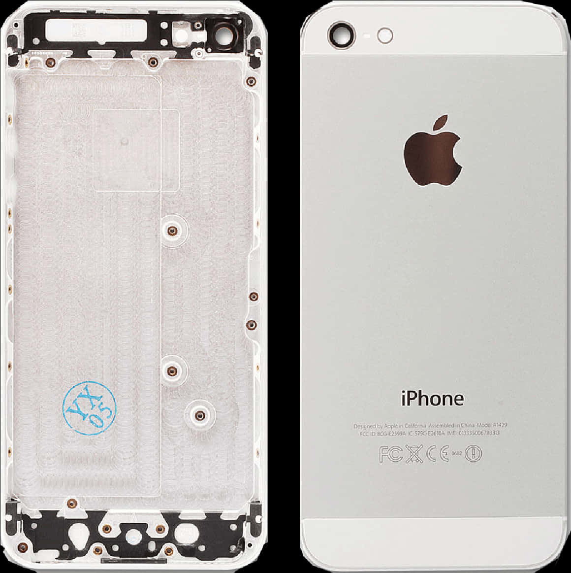 Logo Only Silver Original Iphone 5s Leading Wholesale - Iphone 5s Silver Back Cover
