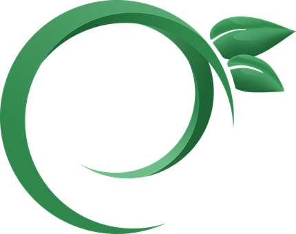 A Green Logo With A Black Background