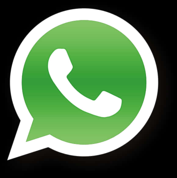 A Green And White Phone Logo