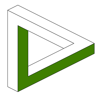 A White And Green Triangle