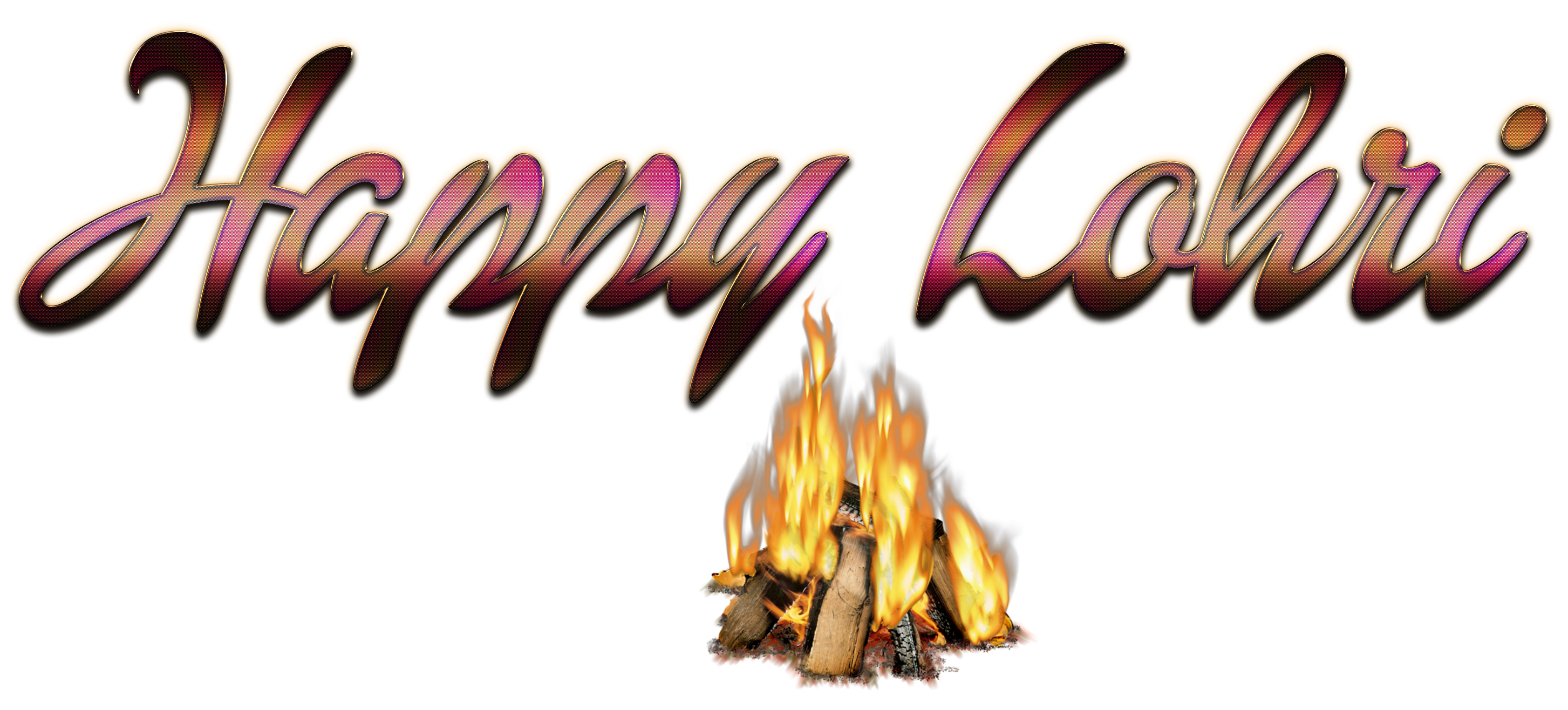 A Fire With Text Overlay