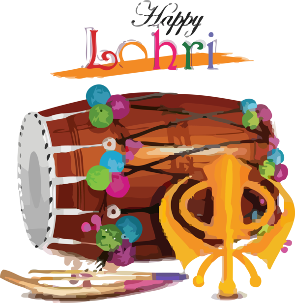 A Colorful Drum With Text