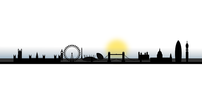 A Silhouette Of A City