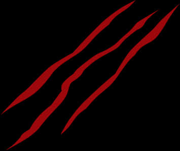 Red Lines On A Black Background