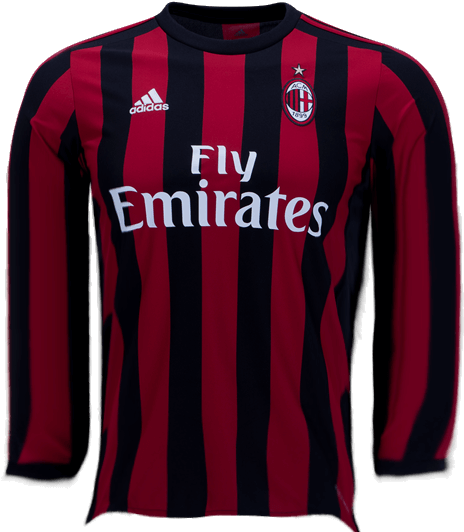 Long-sleeved Ac Milan 2017-2018 Jersey