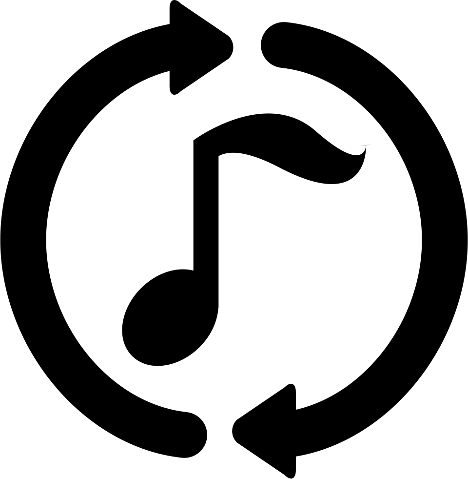A Musical Note With Arrows Around It