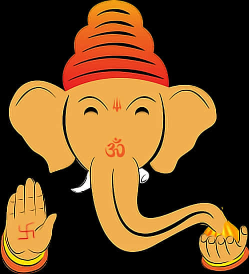 An Elephant With A Hat And Hands