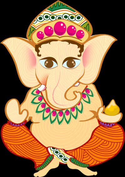 Cartoon Lord Ganesh