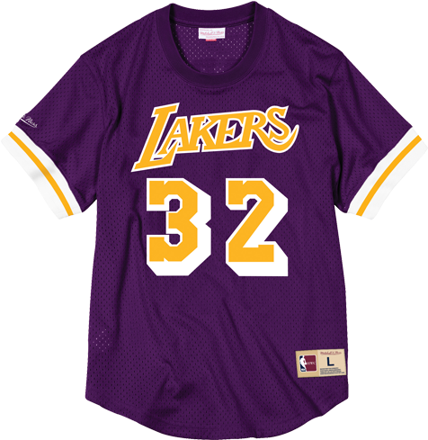 A Purple Jersey With Yellow Letters And Numbers