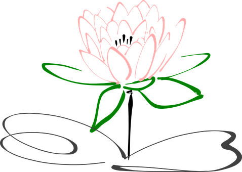 A Drawing Of A Flower