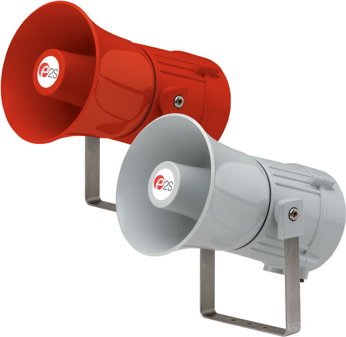 A Red And White Megaphone