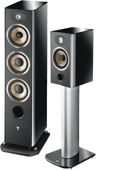 A Black And Silver Speakers