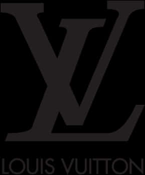 Louis Vuitton Logo Black