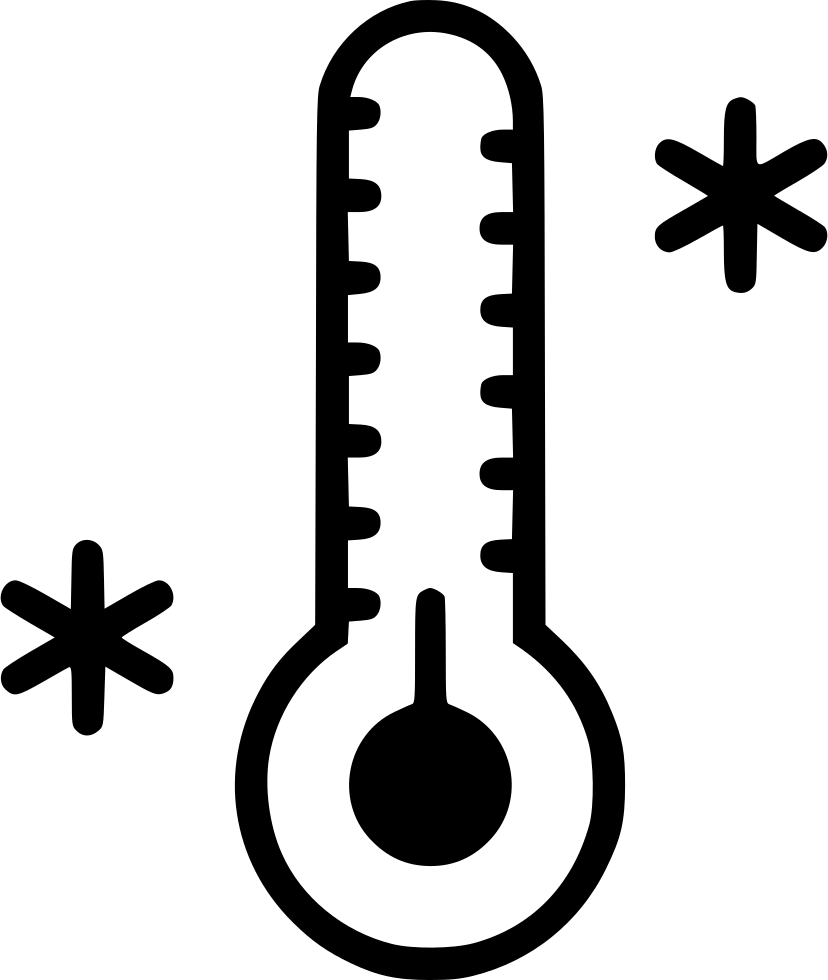 A Thermometer With Snowflakes