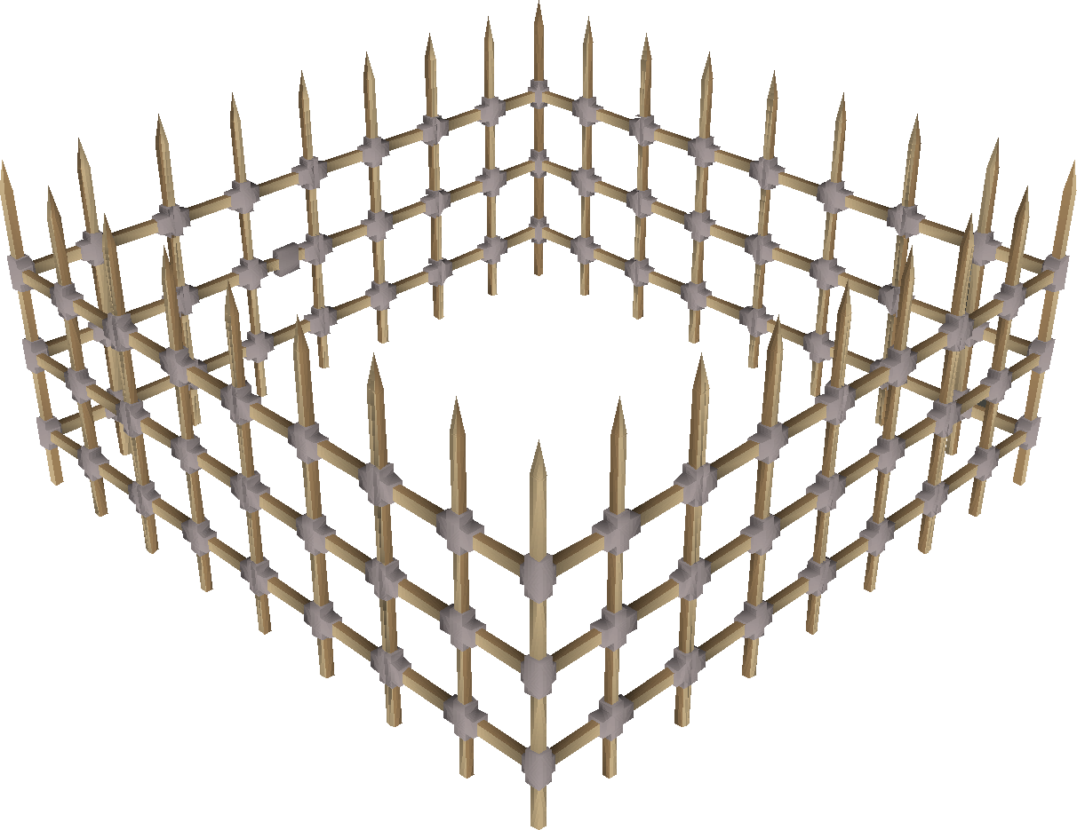 A Wooden Fence With Sticks In The Shape Of A Heart