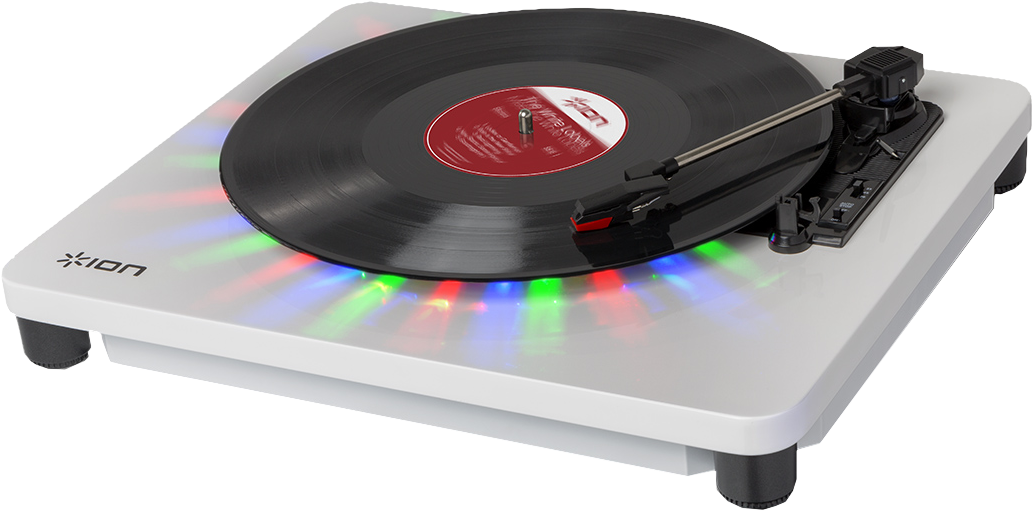 A Record Player With A Record On It