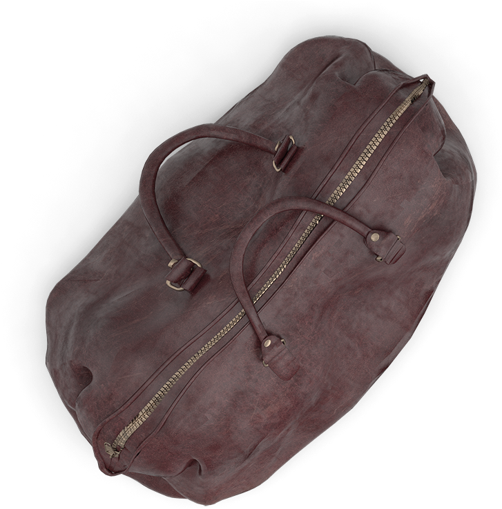 A Brown Bag With A Zipper