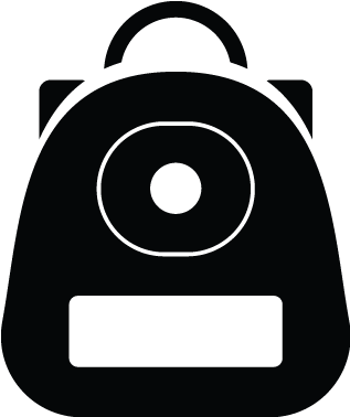 A Black Bag With A Circle
