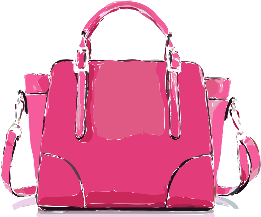 A Pink Handbag With Straps