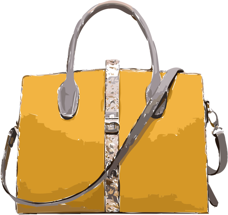 A Yellow Handbag With A Strap