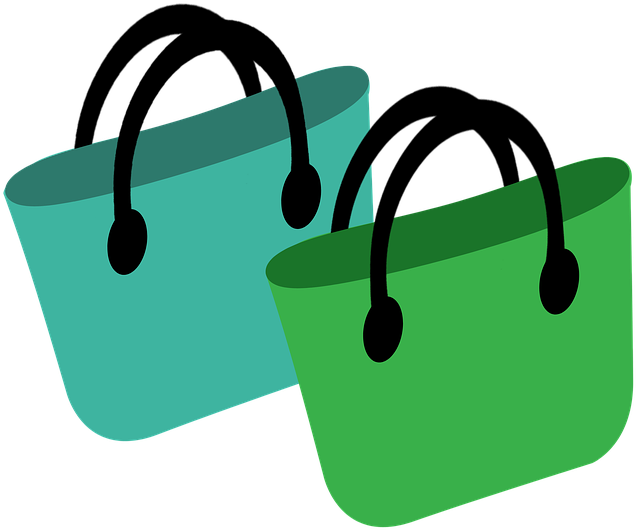 A Green And Blue Bags