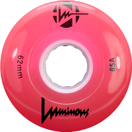 A Pink Wheel With Black Text