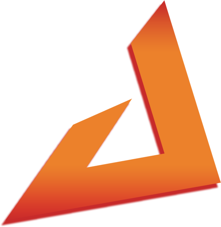 A Orange And Red Triangle
