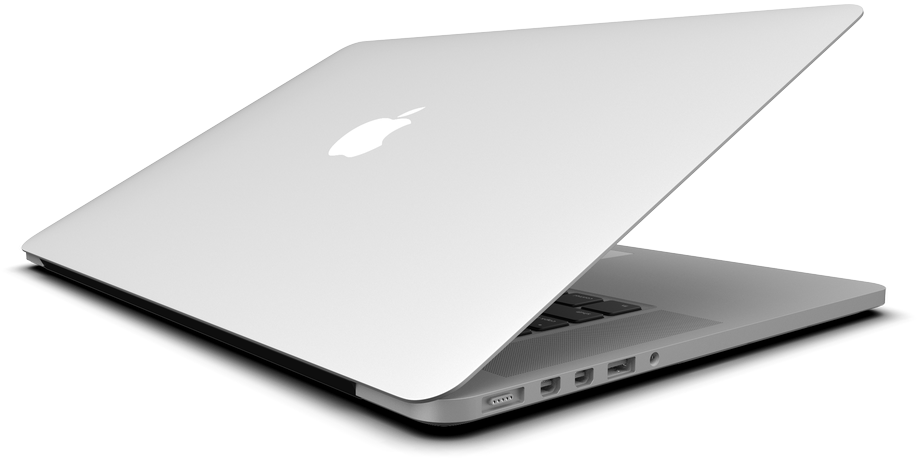 A White Laptop With A Black Background