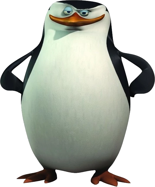 A Cartoon Penguin With Hands On Hips