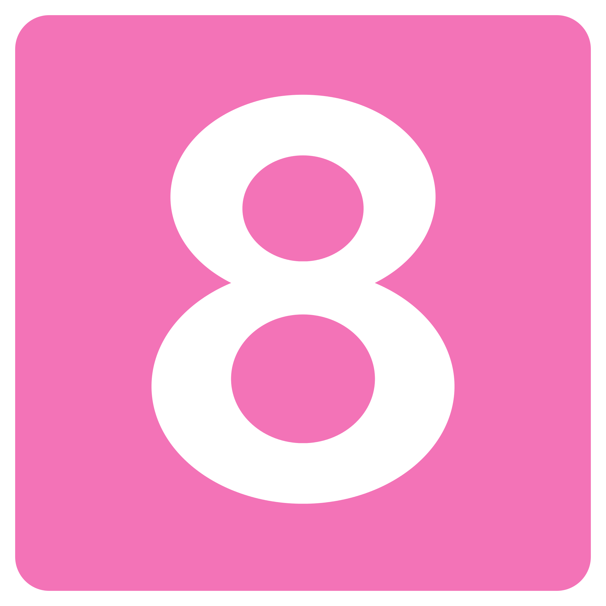 A Pink Sign With A White Number