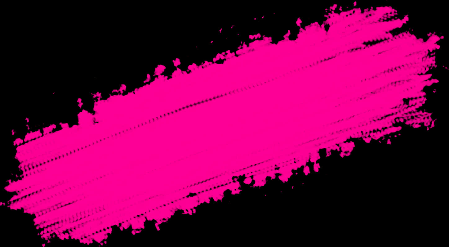 A Pink Paint Splatter On A Black Background