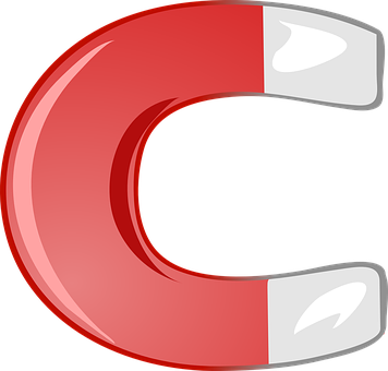 A Red And White Magnet