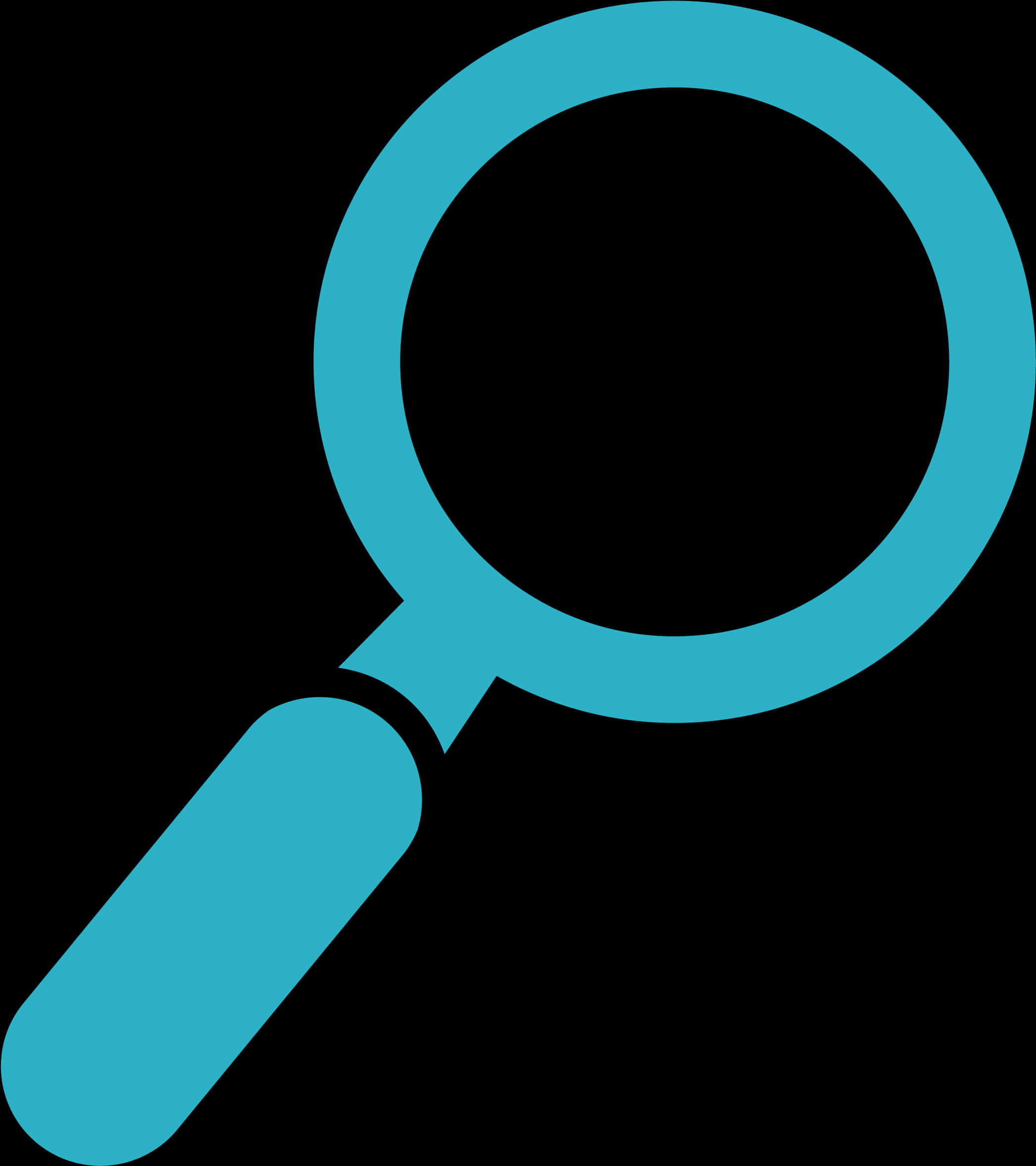 A Blue Magnifying Glass
