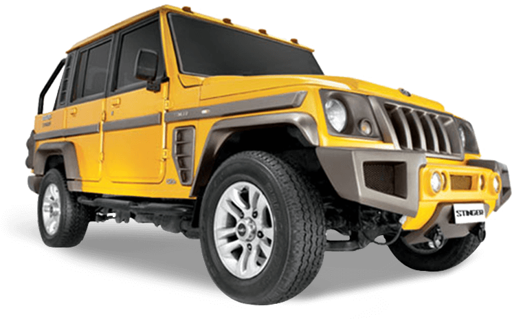 A Yellow Jeep With Black Background