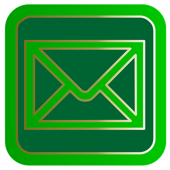 A Green And Gold Square With A Letter In It