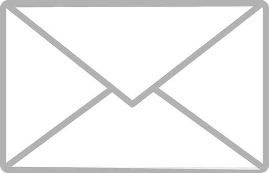 A White Envelope With A Grey Border