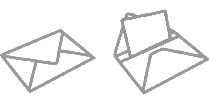 A Black And White Image Of A Mail