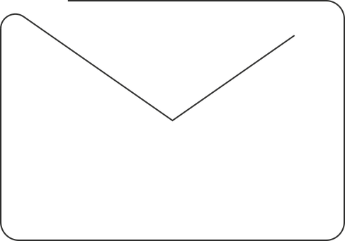 A Black Envelope With A White Line
