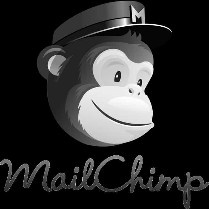 Black And White Mailchimp Logo