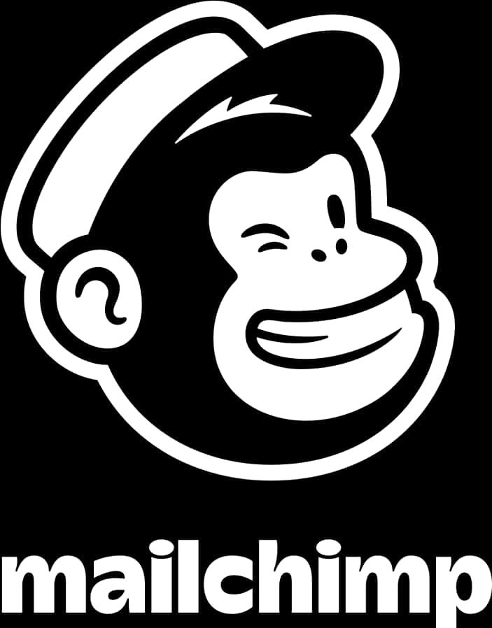 A Black And White Logo Of A Monkey