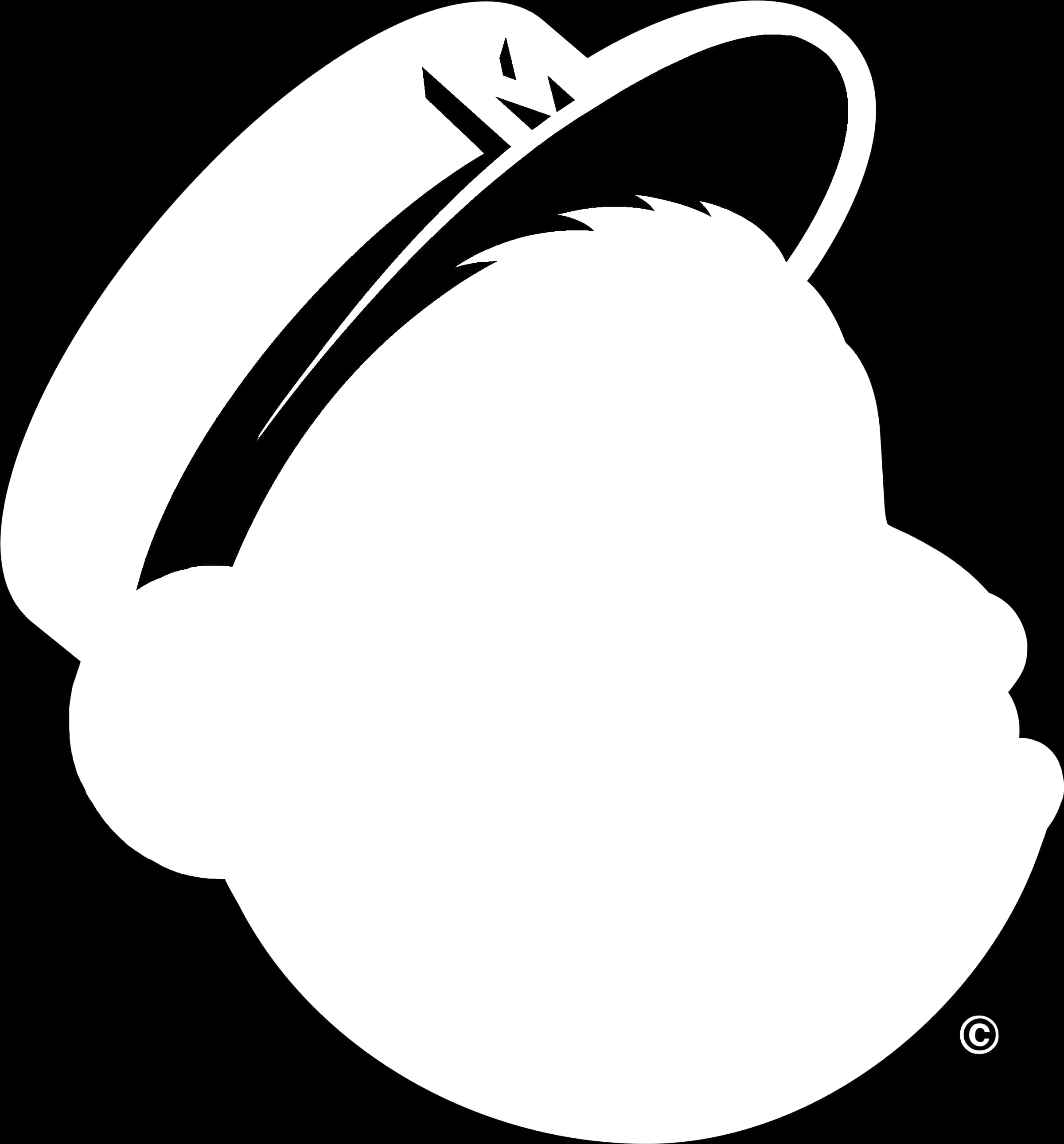 Mailchimp Logo Icon White Silhouette