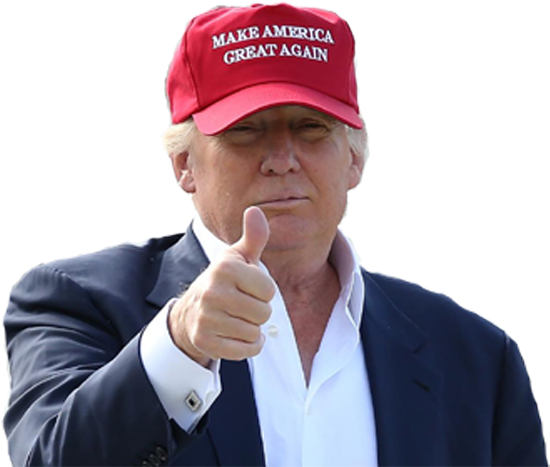 A Man Wearing A Red Hat And Giving A Thumbs Up