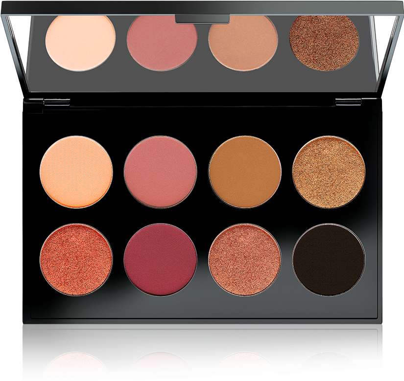 A Makeup Palette With Different Shades Of Makeup