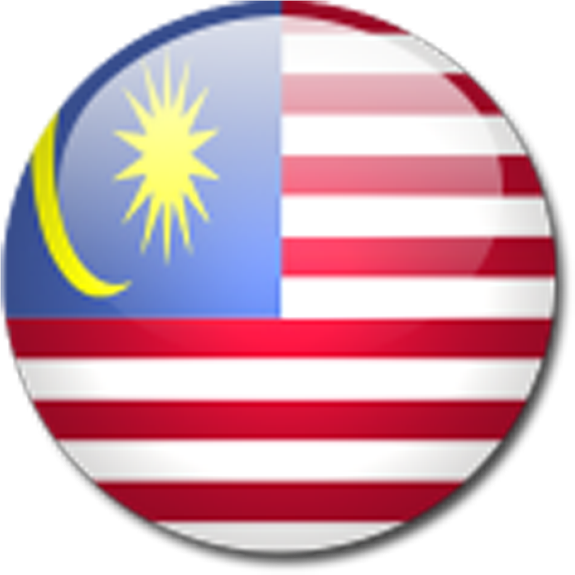 A Flag Button With A Yellow Star And A Crescent Moon