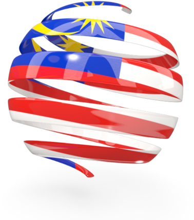A Red White And Blue Spiral With A Flag