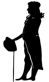 A Silhouette Of A Woman In A Hat